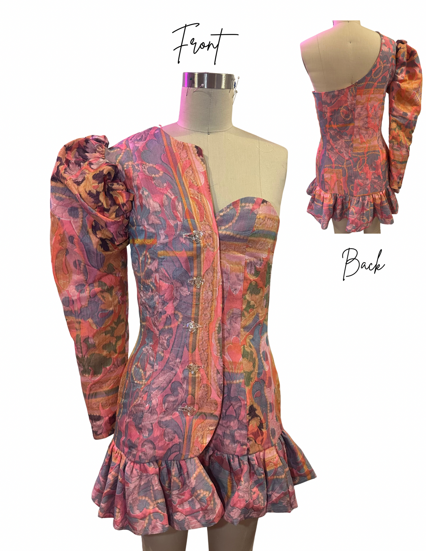 ONE OFF Painted Muse One-Shoulder Dress