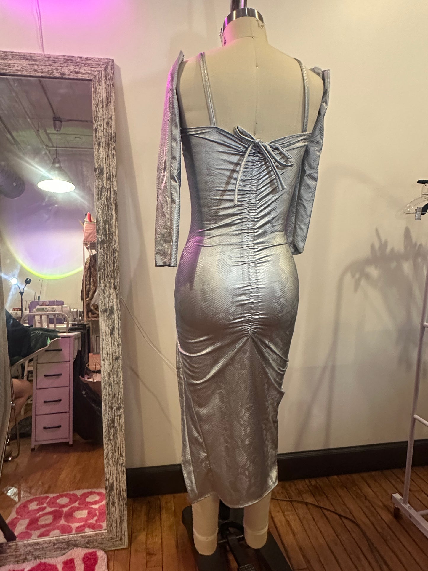 ONE OFF Chrome Serpent Dress