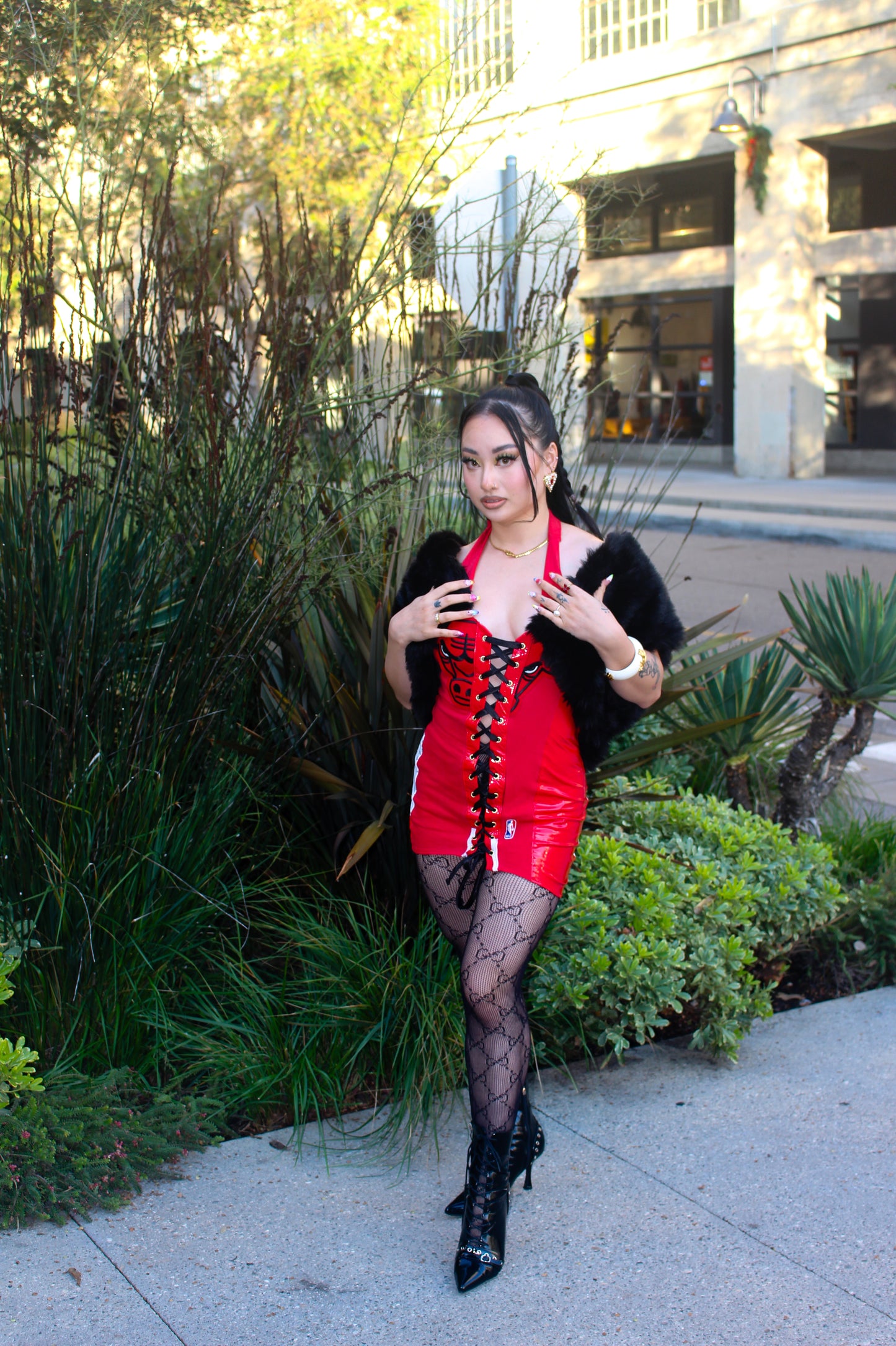 ONE-OF-ONE RED COURTSIDE DRESS