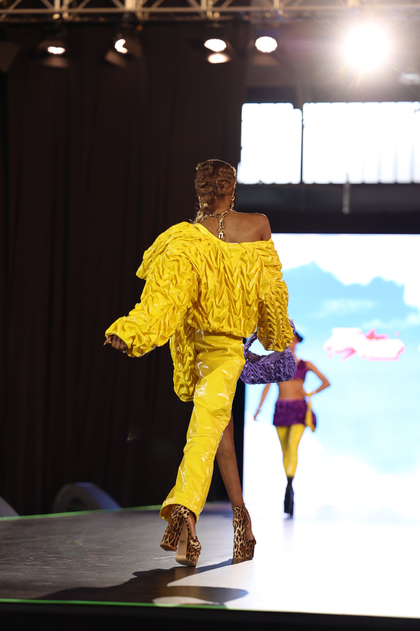 "Golden Voltage" Smocking Jacket