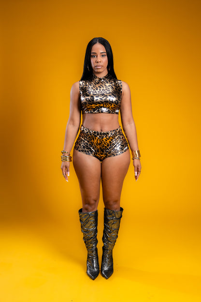 Leopard Diva Crop Top