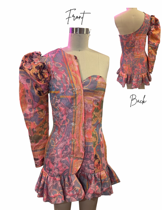 ONE OFF Painted Muse One-Shoulder Dress