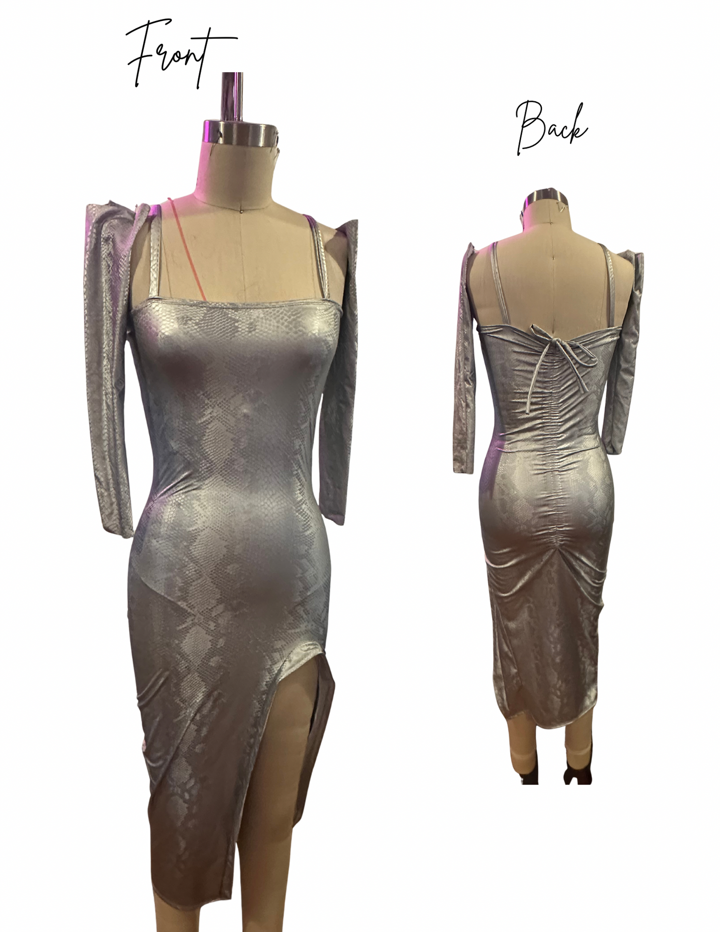 ONE OFF Chrome Serpent Dress