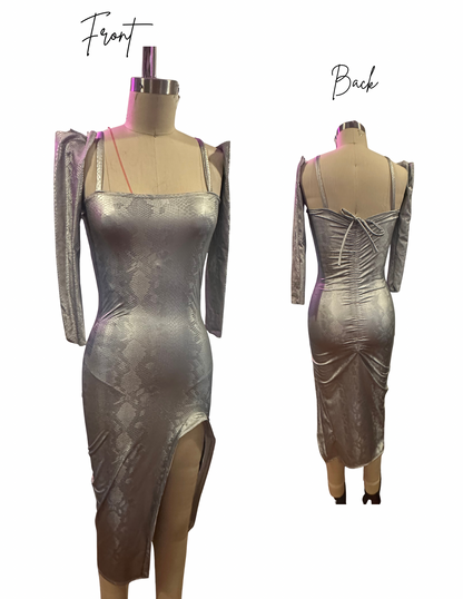 ONE OFF Chrome Serpent Dress