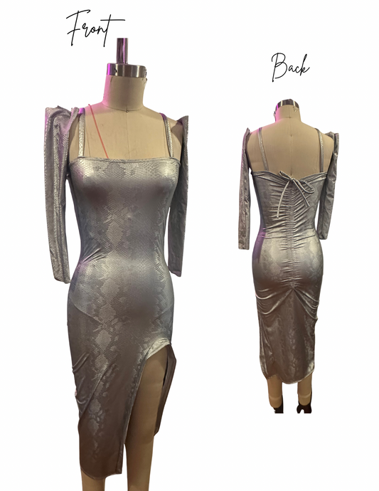 ONE OFF Chrome Serpent Dress