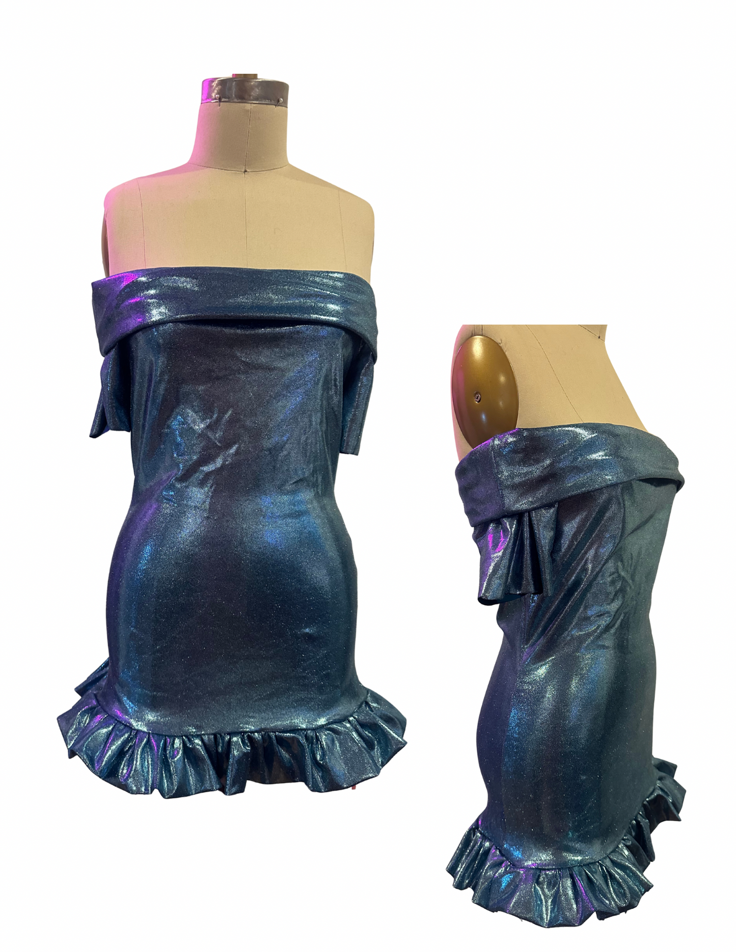 Midnight Siren Off-Shoulder Dress