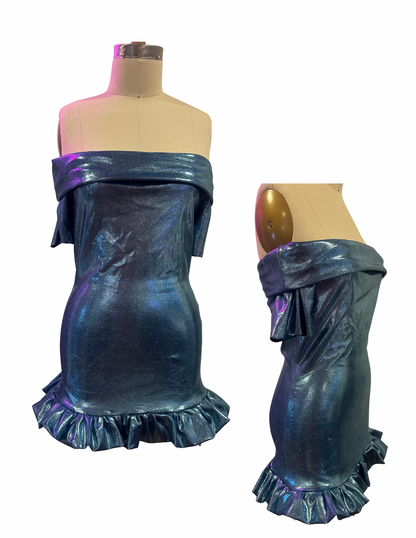 Midnight Siren Off-Shoulder Dress