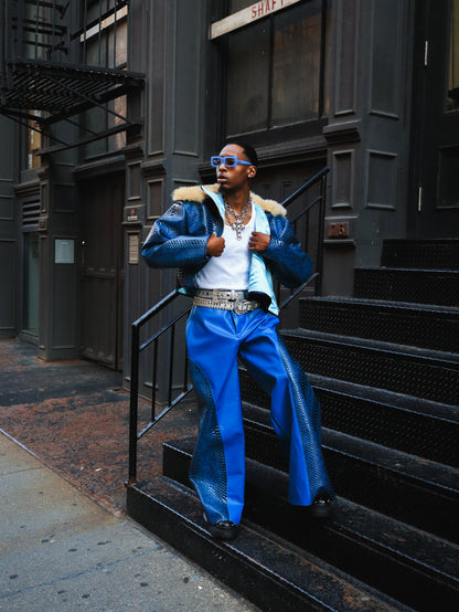 "Blue Dynasty" Wide Leg Pants