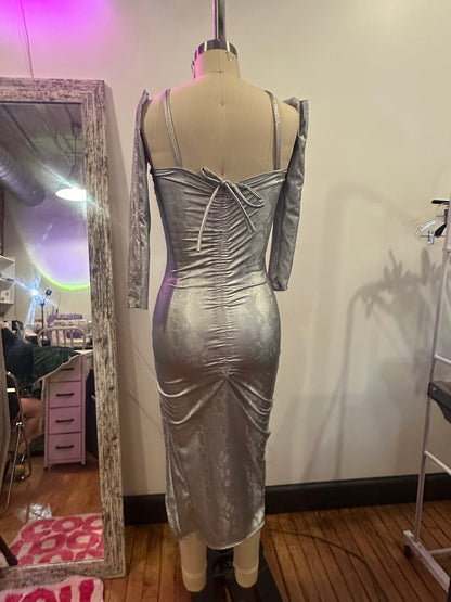 ONE OFF Chrome Serpent Dress