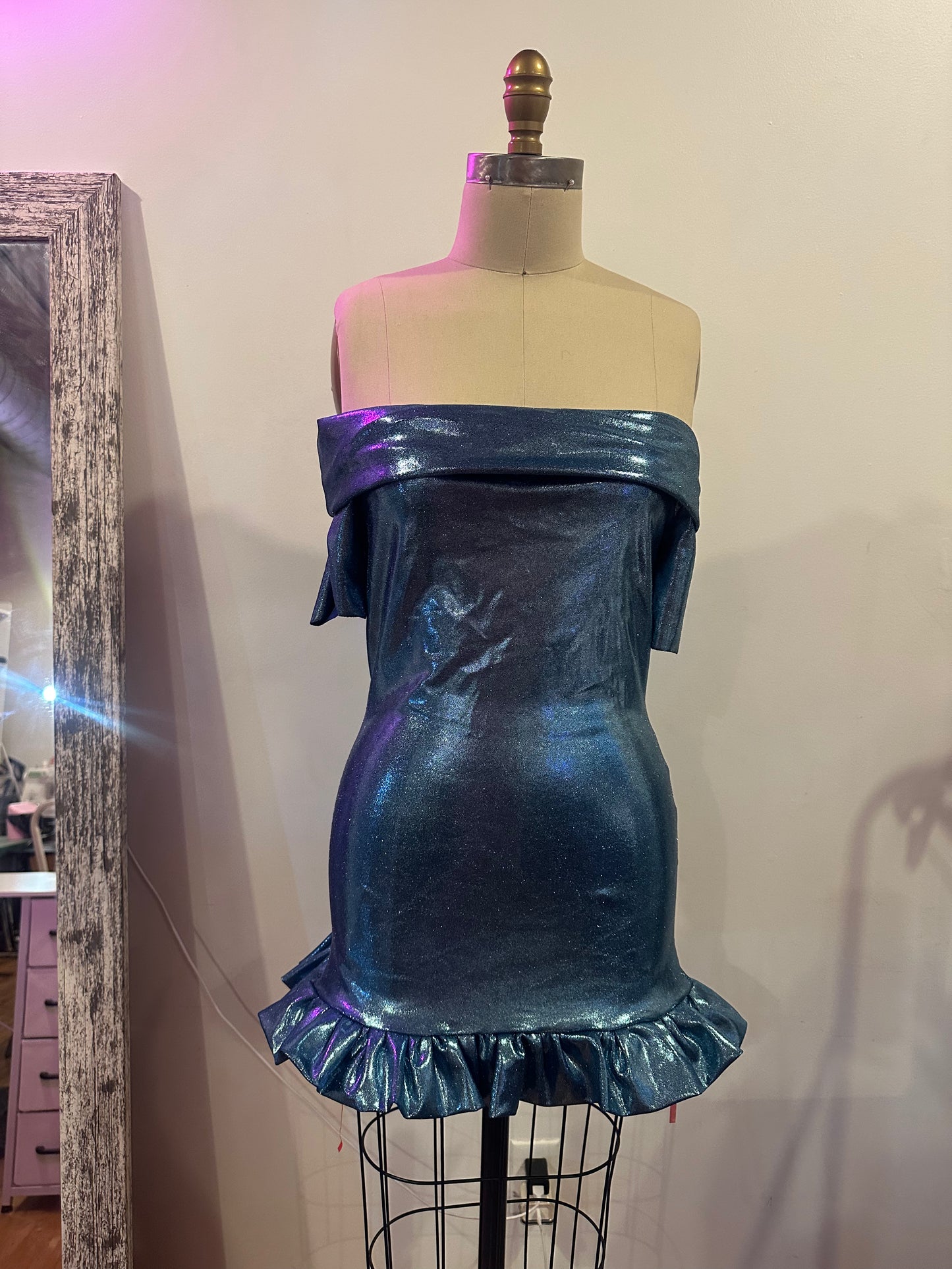 Midnight Siren Off-Shoulder Dress