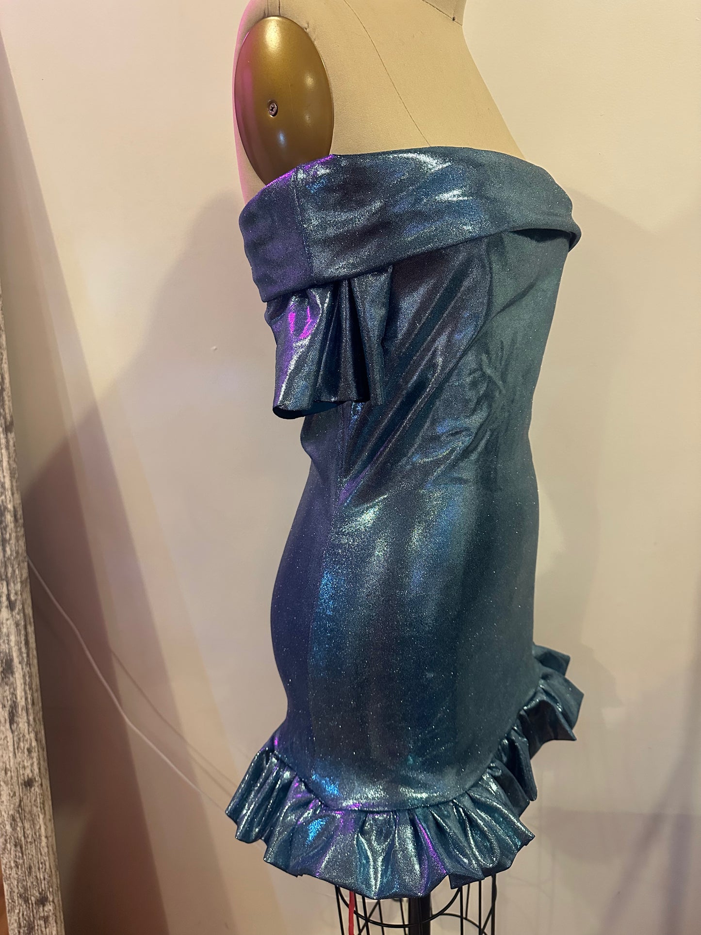 Midnight Siren Off-Shoulder Dress