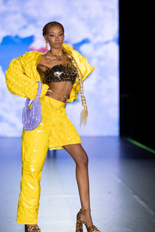 "Golden Voltage" Smocking Jacket