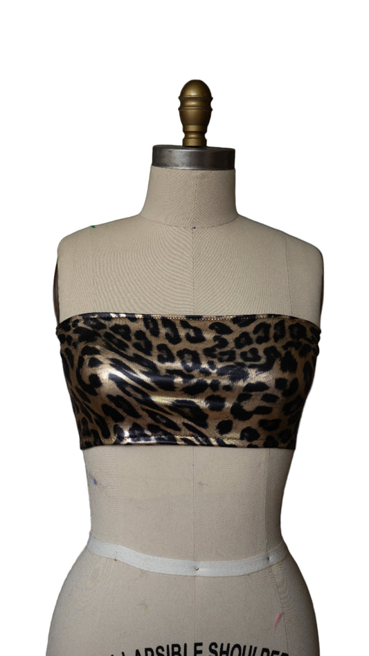 Leopard Bandeau Top